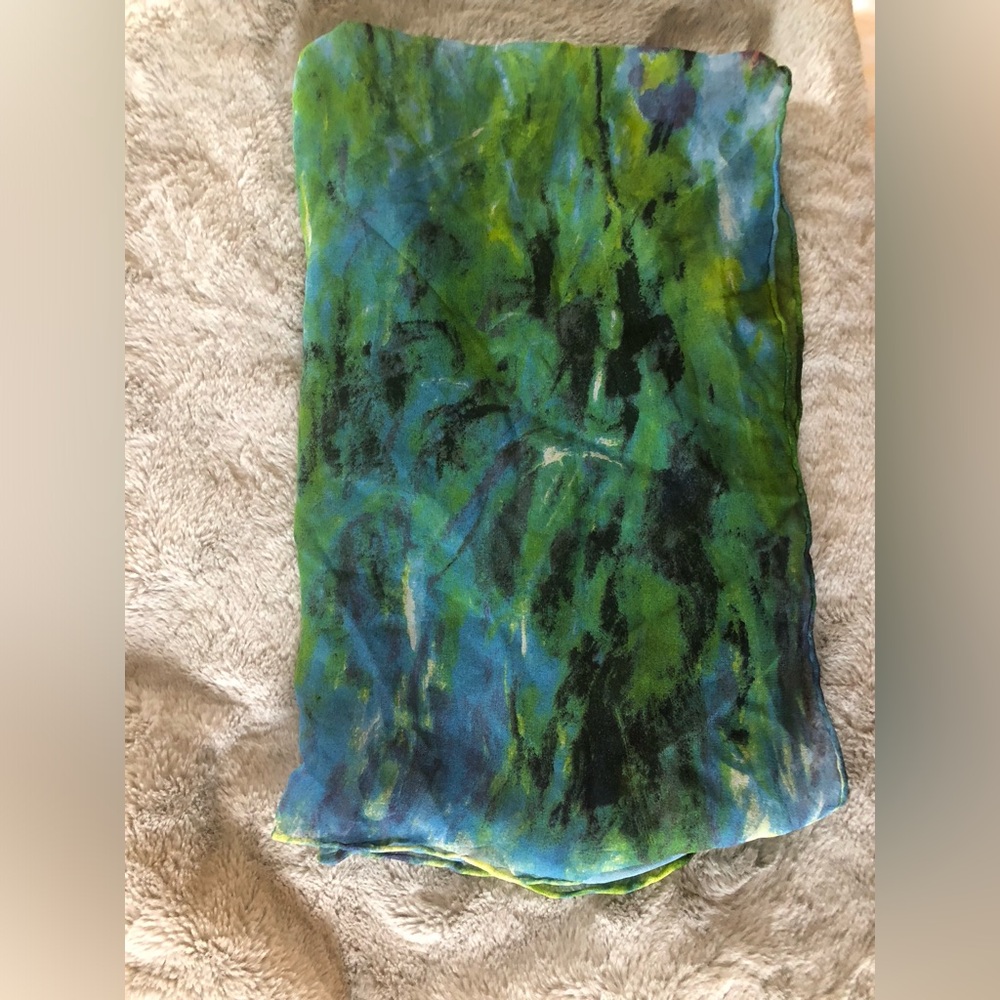 Monet Iris’ silk Scarf